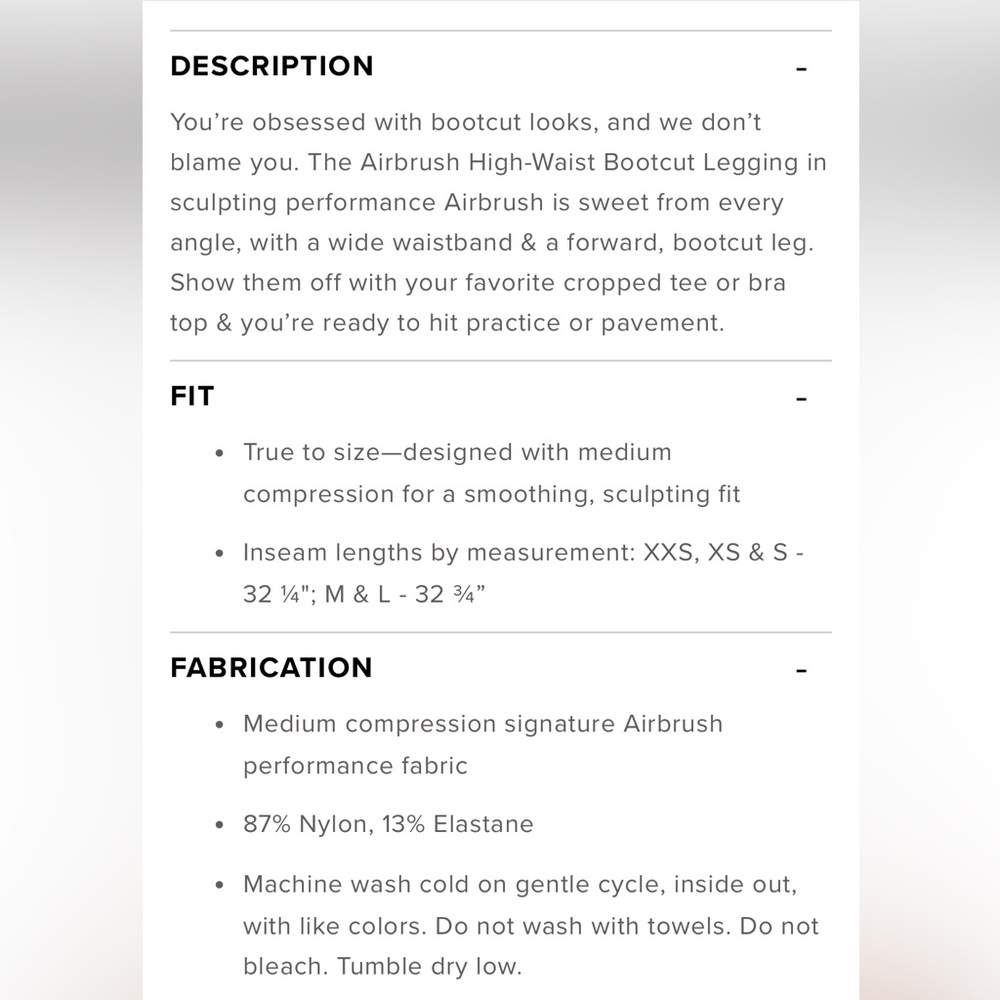 ALO yoga Airbrush High-Waist Bootcut Legging black size medium - Picture 2 of 7